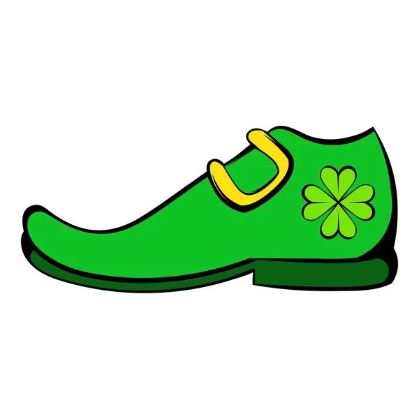 Icône de chaussure Leprechaun, dessin animé icône — Image vectorielle