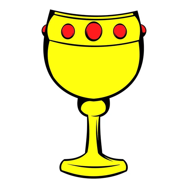 Kalich s vínem ikony, ikona kreslený — Stockový vektor