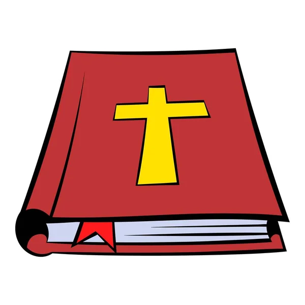 聖書の本のアイコン、アイコン漫画 — ストックベクタ