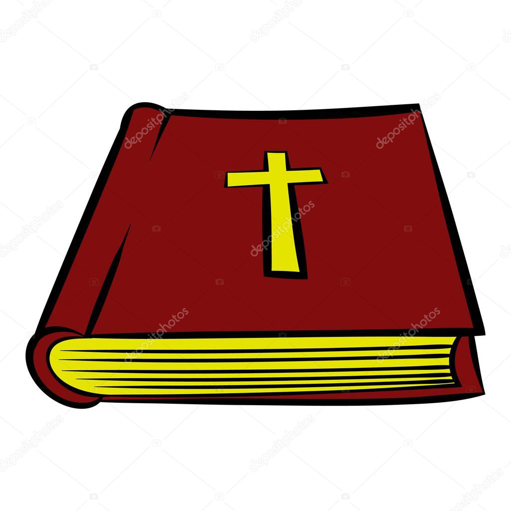 Bible book icon, icon cartoon