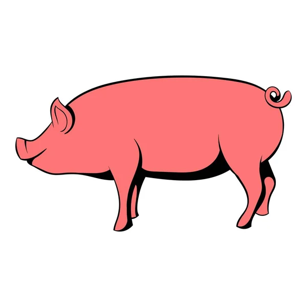 Pig icon cartoon — Stock Vector