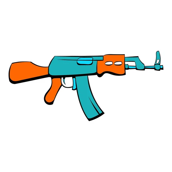 Kalashnikov assault rifle pictogram cartoon — Stockvector