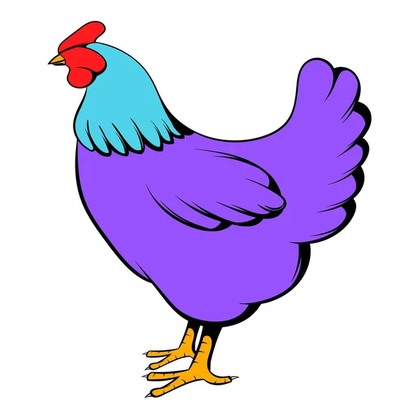 Dibujos animados icono de gallina — Vector de stock