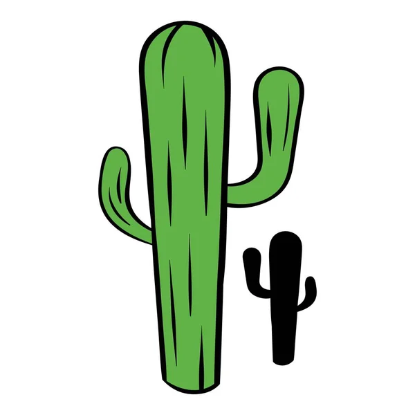 Cactus icono de dibujos animados — Vector de stock