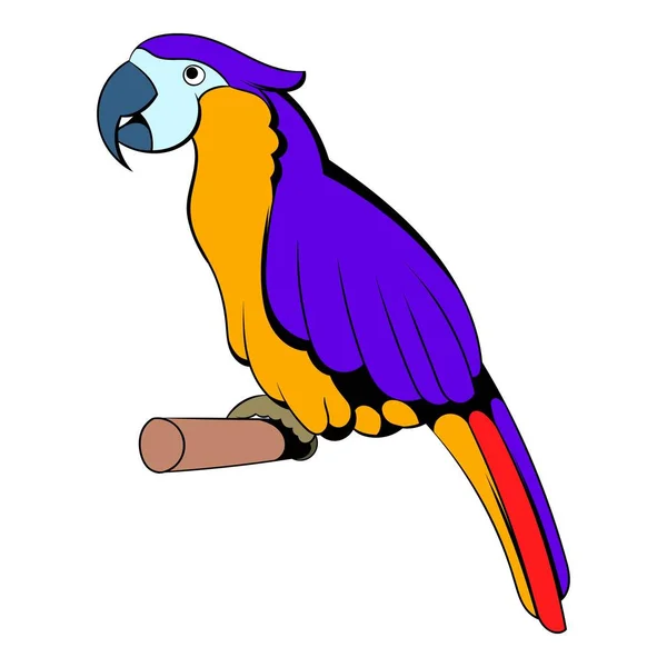 Parrot icono de dibujos animados — Archivo Imágenes Vectoriales