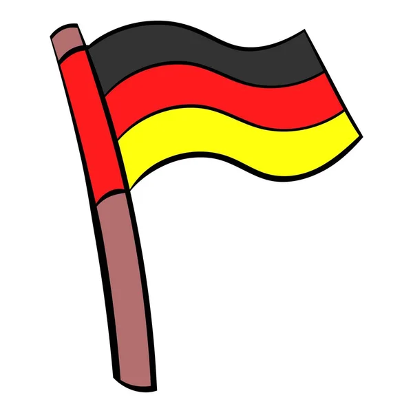 Bandera de Alemania icono de dibujos animados — Vector de stock