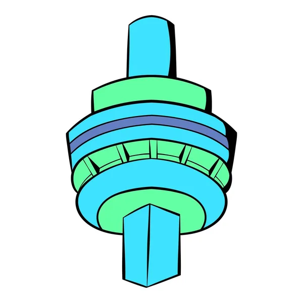 加拿大国家电视塔在多伦多图标卡通 — 图库矢量图片