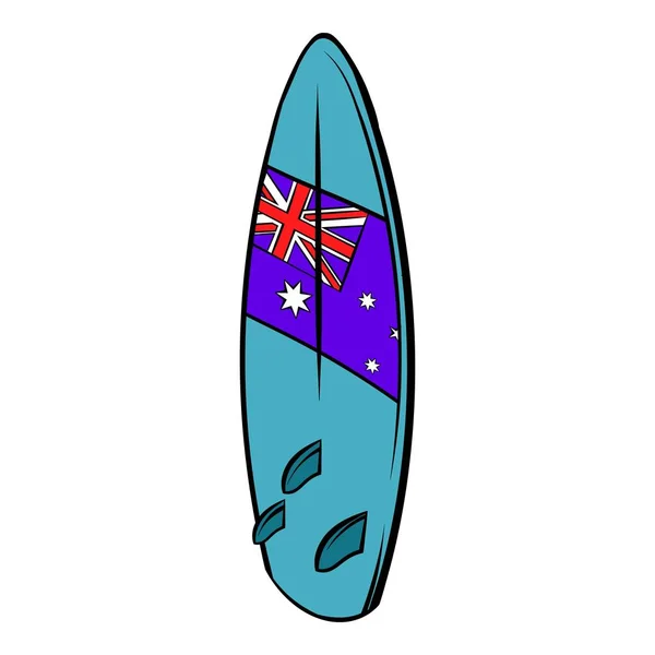 Surf ikona kreslený — Stockový vektor