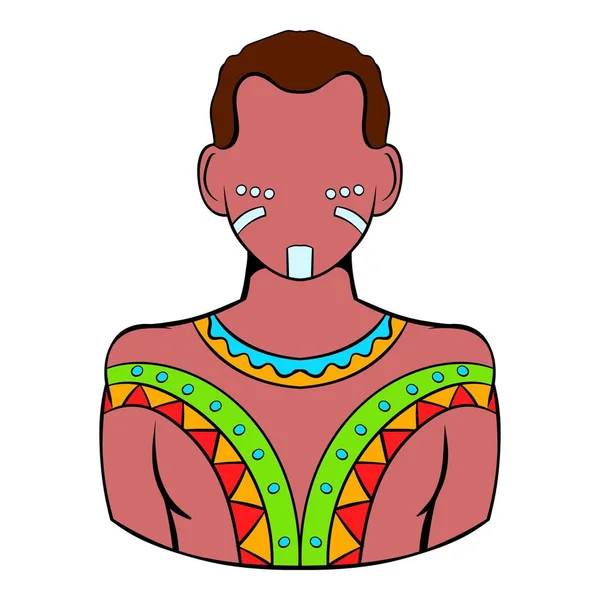 Autochtone australien icône dessin animé — Image vectorielle