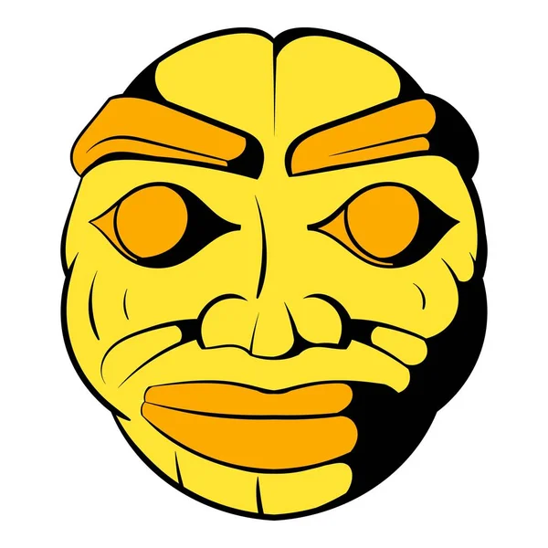 Stone gezicht pictogram cartoon — Stockvector
