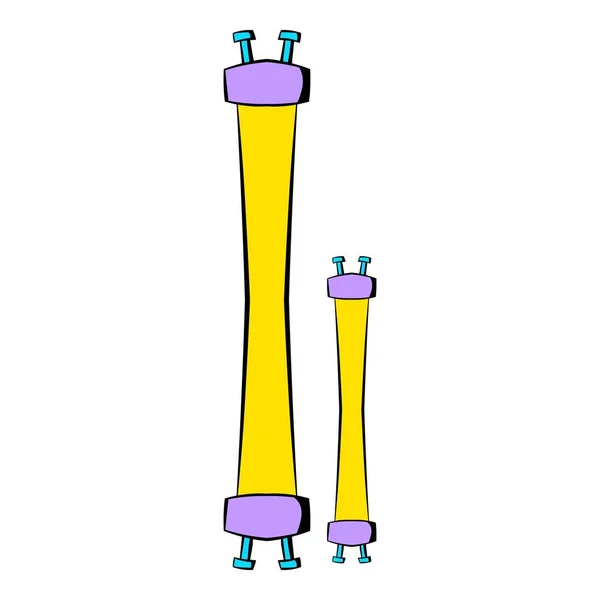 Lampe à fluorescence icône dessin animé — Image vectorielle