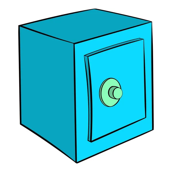 Safety deposit box pictogram cartoon — Stockvector