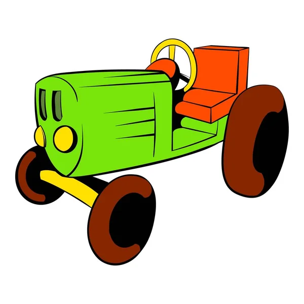 Tractor icono de dibujos animados — Vector de stock