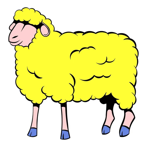 Πρόβατα εικονίδιο καρτούν — Διανυσματικό Αρχείο