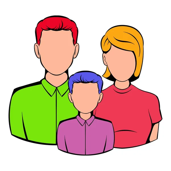 Icono de la familia dibujos animados — Vector de stock