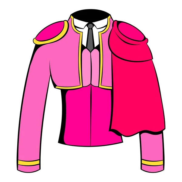 Іспанська torero куртка ікони мультфільм — стоковий вектор
