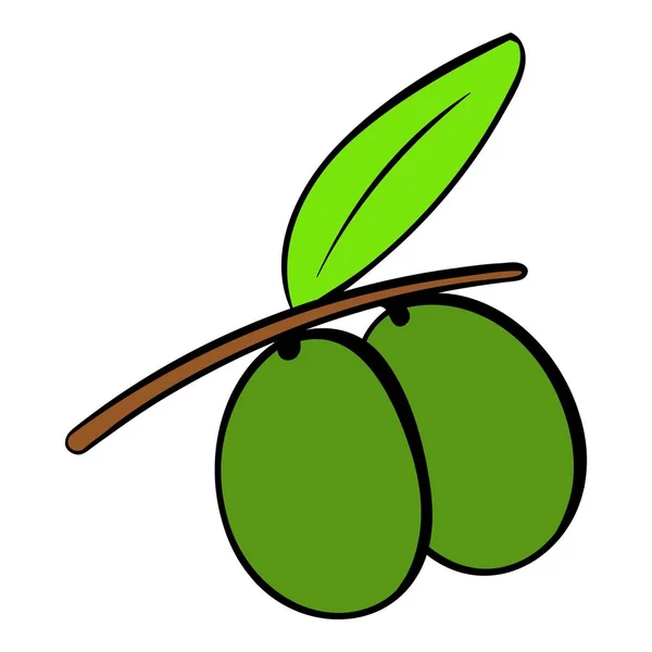 การ์ตูนไอคอนมะกอกสองตัว — ภาพเวกเตอร์สต็อก