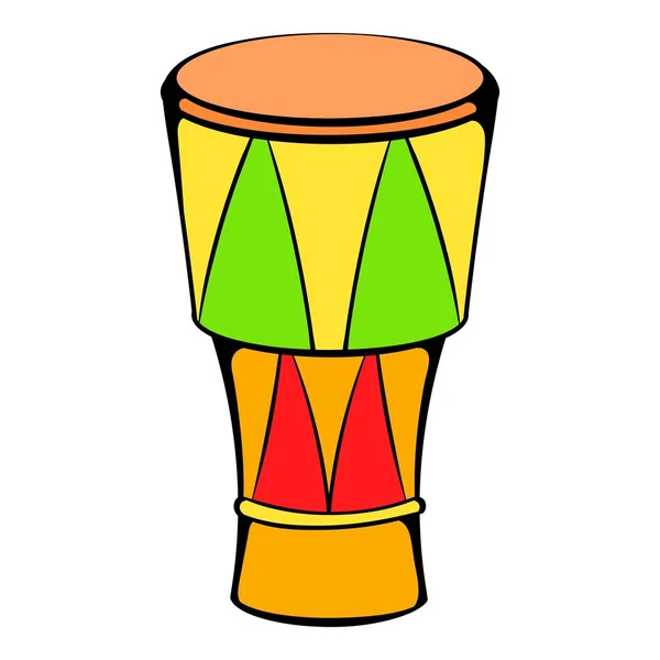 Atabaque strumento musicale icona cartone animato — Vettoriale Stock