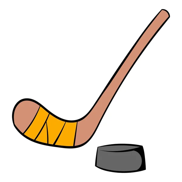 Hockey icon cartoon — Stock Vector