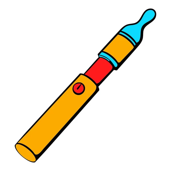 Icono de cigarrillo electrónico de dibujos animados — Vector de stock