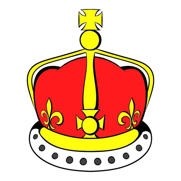 British crown icon cartoon — Stock Vector