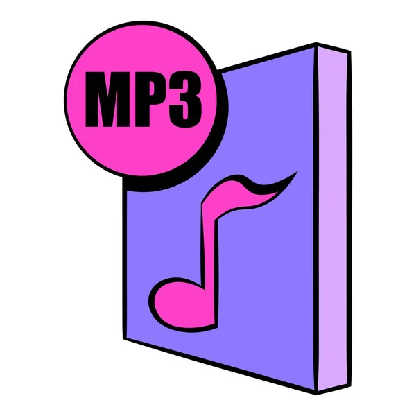 Мультфільм піктограми файла MP3 — стоковий вектор