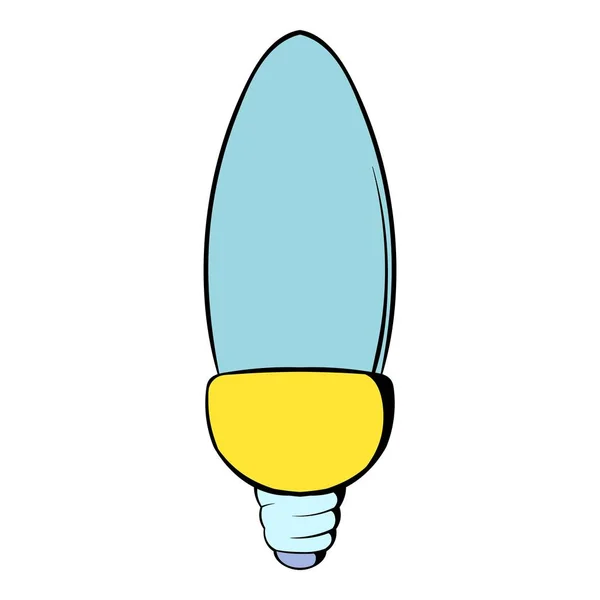 Lâmpada forma oval ícone dos desenhos animados — Vetor de Stock
