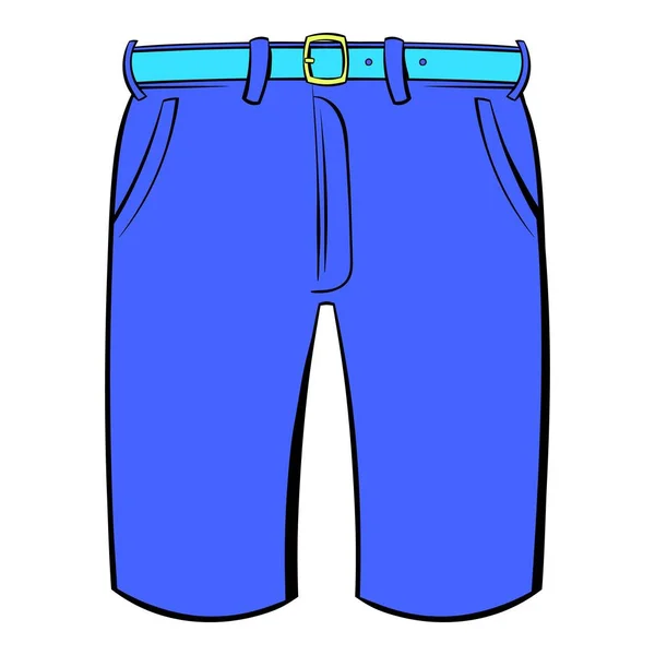 Hombres pantalones cortos icono de dibujos animados — Vector de stock