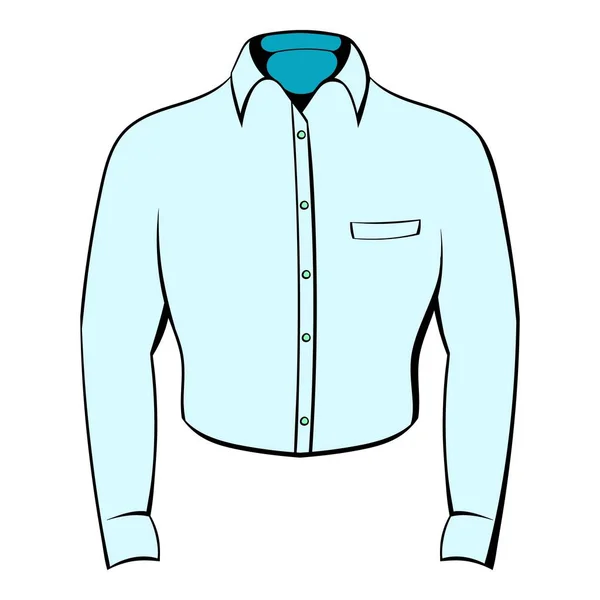 Camisa masculina ícone dos desenhos animados — Vetor de Stock