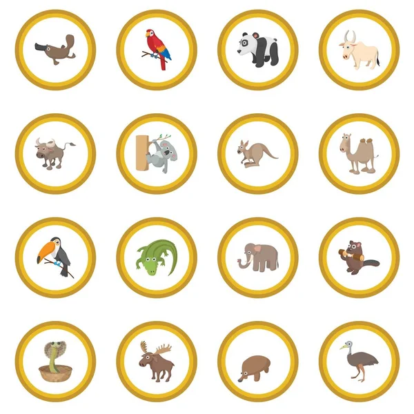 Cercle icône animal — Image vectorielle