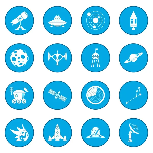 Espacio icono azul — Archivo Imágenes Vectoriales