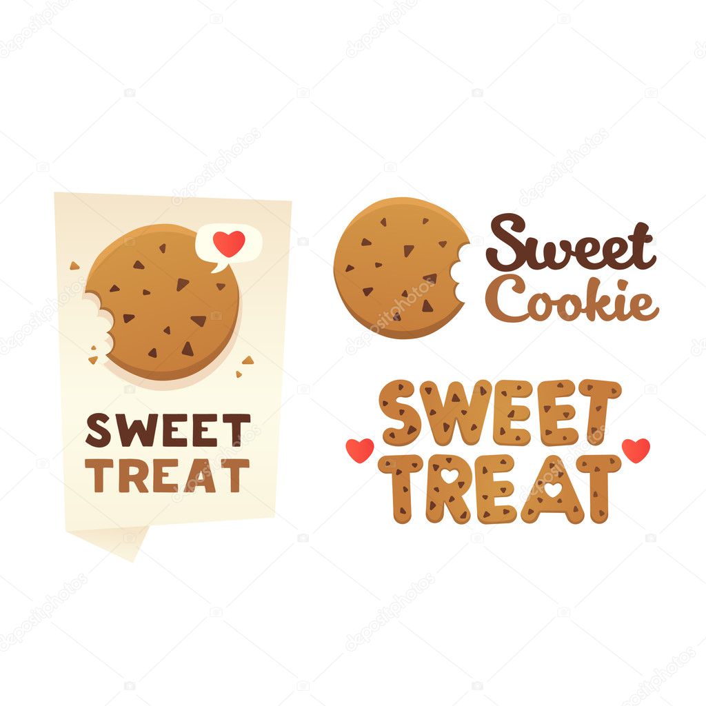 Set confectionery banners, labels, logos. Sweet Treat.