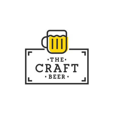 Craft. Bira logo, etiket, amblemi