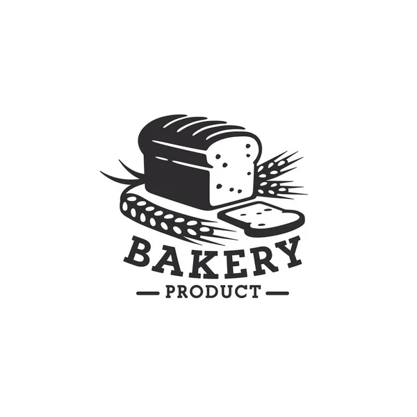 Fırın logo, amblem ve etiket. Ekmek logosu — Stok Vektör