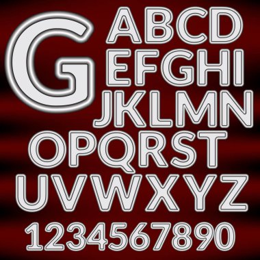 vektör kağıt grafik alfabe seti