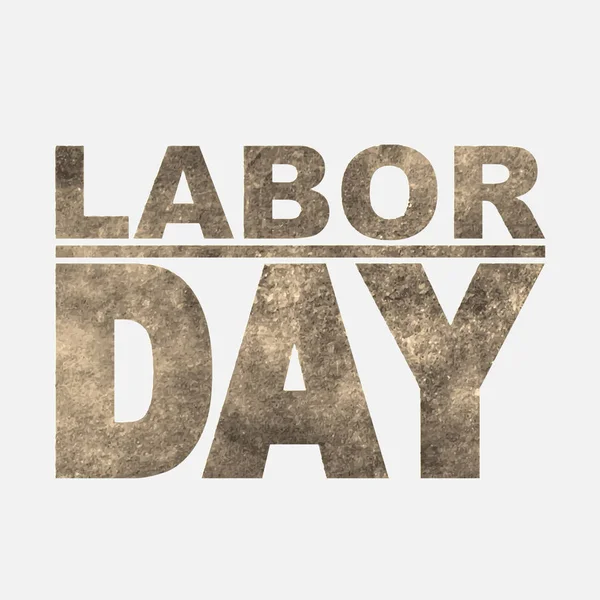 1. Mai. Labor day.Vector Illustration im Sepia-Stil auf weißem Hintergrund. Designelemente im Grunge-Stil — Stockvektor