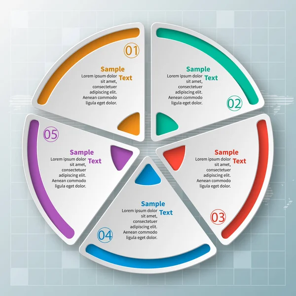 Αφηρημένη 3D Infographics — Διανυσματικό Αρχείο