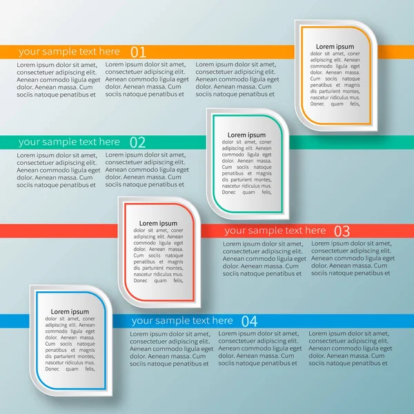 Αφηρημένη 3D Infographics — Διανυσματικό Αρχείο