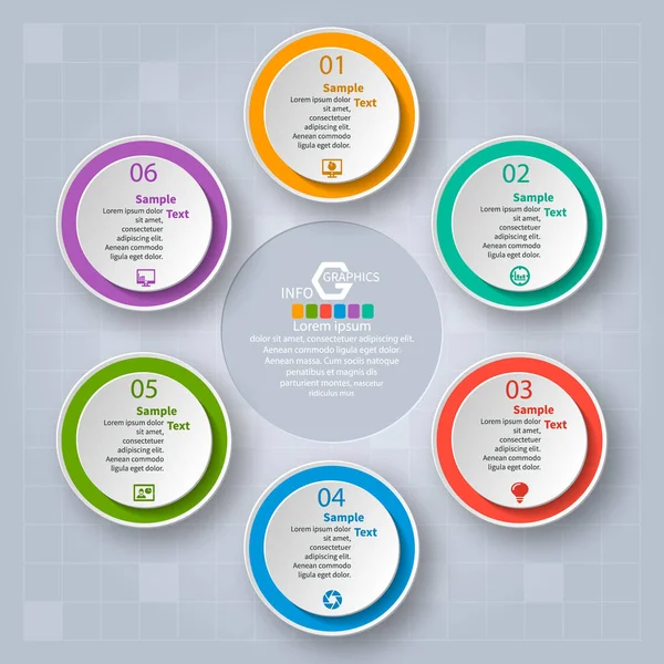 Abstract 3D Paper Infographics