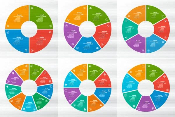 Infografías de papel 3D abstractas — Vector de stock