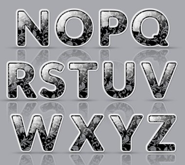 Abc.Glossy yaratıcı alfabesi harfleri