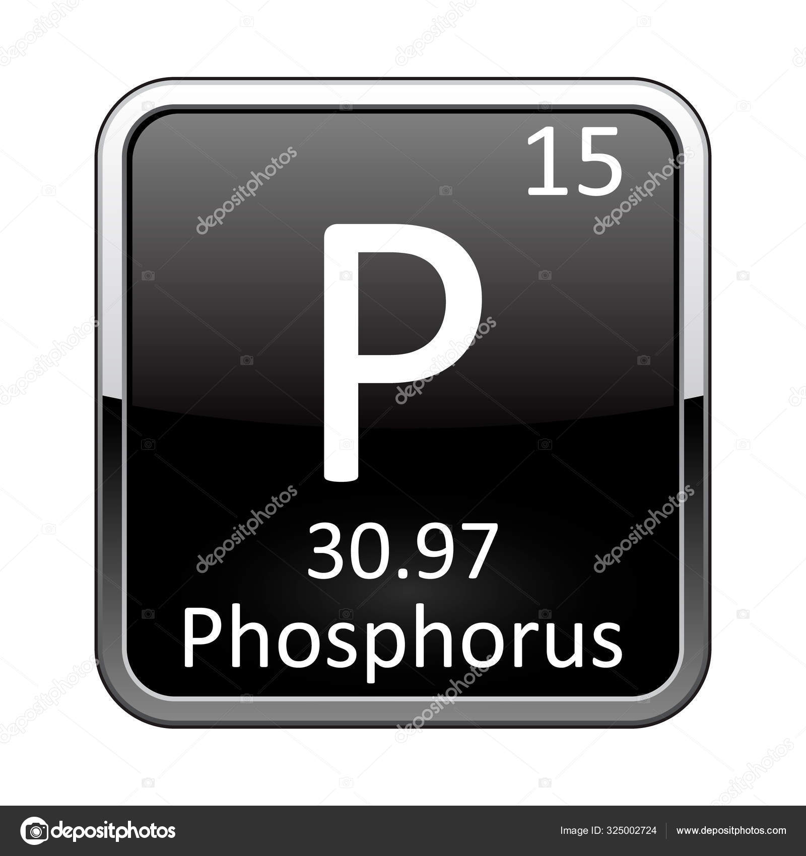 The periodic table element Phosphorus. Vector illustration Stock Vector by  ©ollomy 325002724, image size:1600x1700