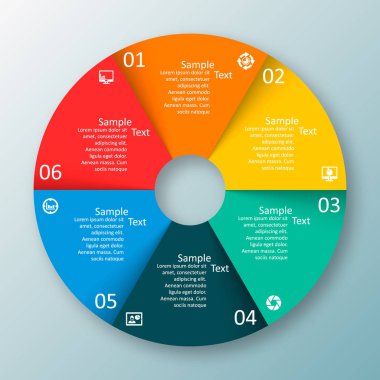 Soyut 3d kağıt Infographics. İş şablonu. Vektör çizim