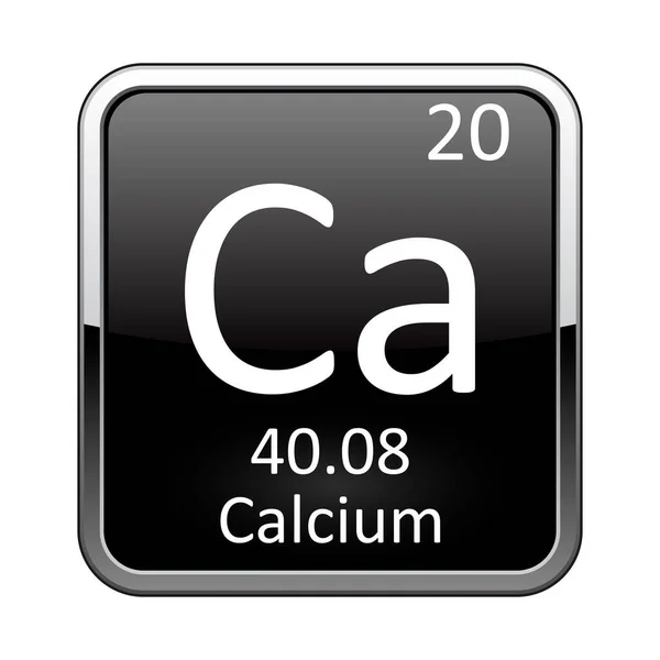 周期表元素カルシウム。ベクターイラスト — ストックベクタ
