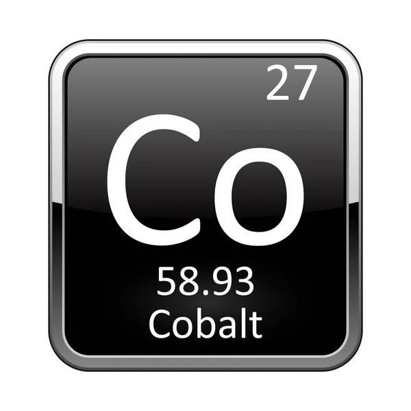 周期表元素Hcobalt 。 矢量说明 — 图库矢量图片