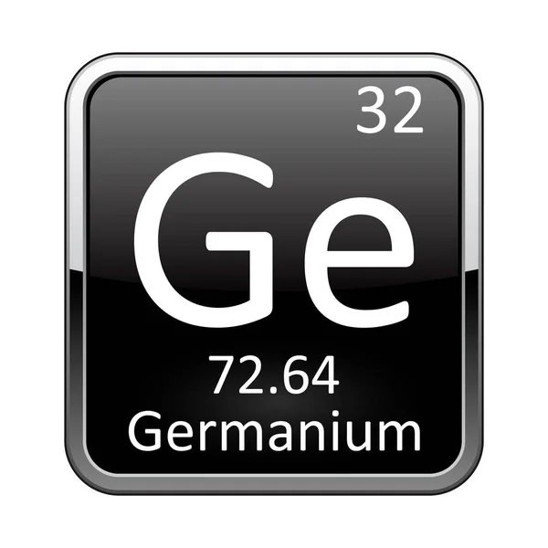 L'elemento tavola periodica Germanio. Illustrazione vettoriale — Vettoriale Stock