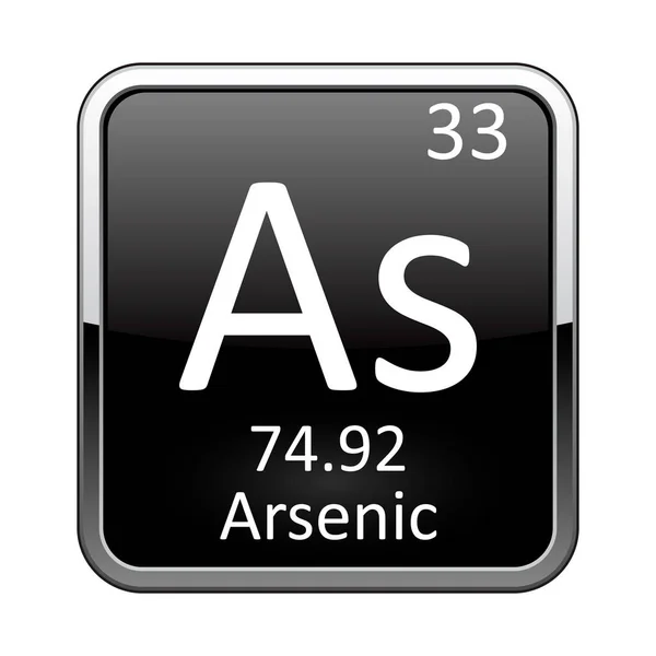 L'elemento tavola periodica Arsenico. Illustrazione vettoriale — Vettoriale Stock