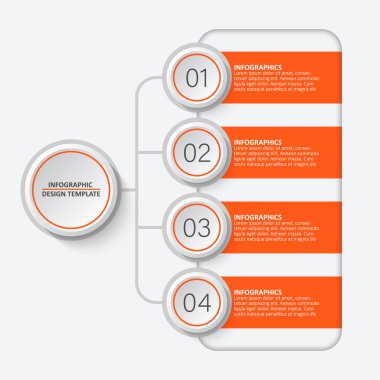 vektör soyut 3d kağıt bilgi elemanları. İş bilgileri