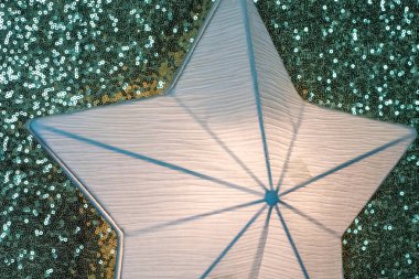 Kağıt yıldız ampul ışığı