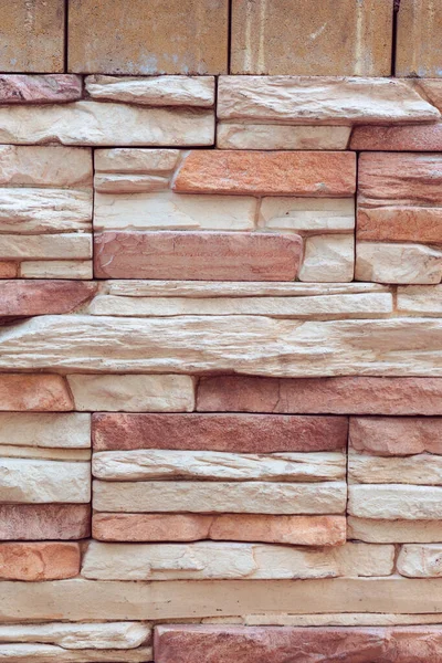 Texture of rough gray stone brick wall — 스톡 사진